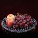 Khay thuỷ tinh tròn dày, nặng, trong vắt nhà G-HORSE 29cm