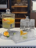 Bình detox pha lê Vessen 4 lít có vòi cao cấp