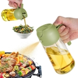 Bình xịt dầu ăn 470ml siêu tiện ích 2in1 (có thể rót và xịt).