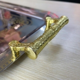 Khay phục vụ có tay cầm làm từ thép không gỉ 18/10 kích thước 38x22cm