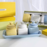 Set 3 lọ đựng gia vị vuông Le Creuset cao cấp