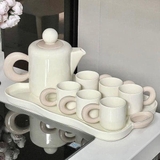 Set Bình nước + 6 cốc kèm khay Dopamine Phong cách Bắc Âu