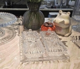 Set 4 thố mứt kèm khay pha lê Vessen Nga Hình Vuông