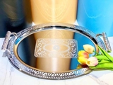 Khay phục vụ - Decor đẹp đỉnh cực sang 43 x 25 cm (Dáng Oval)