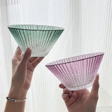 Bát salat/trái cây/ăn mì dáng phễu vân sọc siêu cao cấp thuộc bộ sưu tập hot trend 2024