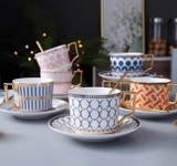 SET 6 TÁCH 6 ĐĨA TRÀ CHIỀU CAO CẤP UK TEMPI