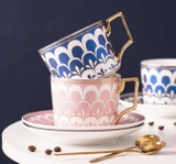 SET 6 TÁCH 6 ĐĨA TRÀ CHIỀU CAO CẤP UK TEMPI