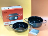 Bộ nồi chảo Silit Silargan Passion 2 món màu ghi đậm (1 nồi và 1 nồi chảo)