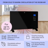 Máy sưởi đối lưu Klarstein Norderney 2000 W màu Đen