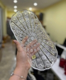 Đĩa Bầu Dục Pha Lê Mài M57 Bohemia – Tinh Hoa Nghệ Thuật Từ Tiệp Khắc