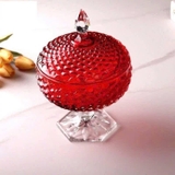 Chân Bồng Pha Lê Có Nắp 16cm - Sang Trọng & Rực Rỡ