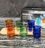 Set 6 cốc màu  2 lớp cách nhiệt PODIUM 250ml