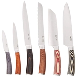 Bộ 6 dao LA CÔTE + đốc gỗ cao cấp