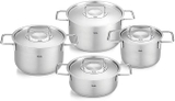 BỘ NỒI FISSLER PURE COLLECTION 4 MÓN NẮP INOX