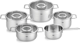 Bộ nồi Fissler Pure Collection 4 nồi 1 quánh nắp kính