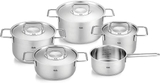 Bộ nồi Fissler Pure Collection 4 nồi 1 quánh nắp inox