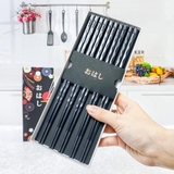 Set 5 Đũa Nhật Kháng Khuẩn Shikisai hoa anh đào Chịu Nhiệt, Chống Trượt