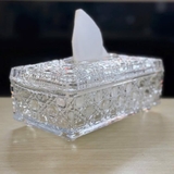 Hộp đựng giấy pha lê mài cao cấp
