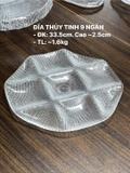 ĐĨA PHA LÊ FLORENCE 9 NGĂN 33,5CM