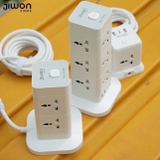 Ổ Cắm Điện Đa Năng JIWON JWD-T0619 (8 ổ cắm, 2 Type-C, 2 USB, Dây 3m)