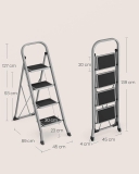 Thang Nhôm Gấp Gọn Songmics 4 Bậc Cao Cấp