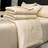 Bộ chăn ga Tencel Jacquard cao cấp 2025
