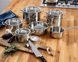Bộ Nồi Steiger Element - Set 5 Món Đáy Liền