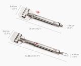 Kẹp lật thức ăn nướng Joseph Joseph 2000010 GrillOut™ Stainless-Steel BBQ Turner Tongs with Extending Handle