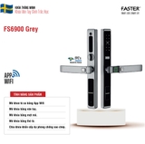 Khóa vân tay cửa nhôm Faster FS6900 Grey