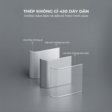 Thùng rác ELPHECO đạp chân mở hai cánh 20L