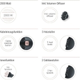 Máy Sấy Tóc Beurer HC 55 2000W Màu Đen