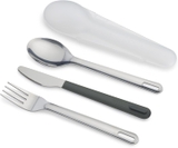 Bộ dao thìa dĩa Joseph Joseph 81135 Duo Steel Travel Cutlery màu Grey