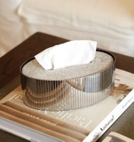 Hộp đựng giấy ăn cao cấp Horsehair Tissue Box Modern