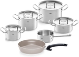 Bộ nồi Fissler profi 4 nồi 1 quánh 1 chảo chống dính nắp inox
