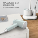 Bàn là hơi nước du lịch cầm tay Tefal DT1034 0.07 L 1200 W màu xanh mint