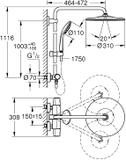 Sen cây Grohe Vitalio Joy System 310mm 26400001