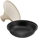 Nồi gang STAUB TAJINE CRM 28CM nắp hình nón màu kem