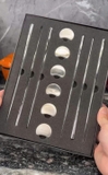 Set 6 đôi đũa inox 304 kèm 6 gác đũa hình vầng trăng Keller@Germany (màu vàng & bạc)
