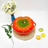Nồi Gang Hình Bí Ngô 25cm, dung tích 3,5l