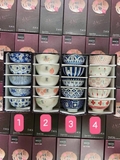 BỘ BÁT GỐM SỨ VẼ TAY 100% NAGOYA NHẬT BẢN CAO CẤP