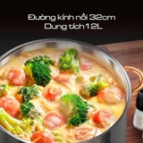 NỒI LUỘC GÀ INOX CIWETE VUNG KÍNH – 32CM