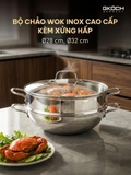 CHẢO WOK KÈM XỬNG HẤP GKÖCH – ĐẲNG CẤP BẾP ĐỨC
