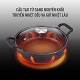 CHẢO GANG MỎ QUẠ GKÖCH 24CM