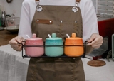 Set 3 hũ gia vị Rainbowl cao cấp - chính hãng Kaiyo
