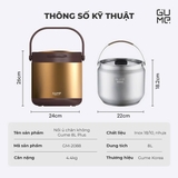 NỒI Ủ CHÂN KHÔNG GUME 8L PLUS (GM-2088)