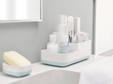 Khay Đựng Bàn Chải Mỹ Phẩm Nhà Tắm Joseph Joseph 70504 EasyStore Trắng Xanh