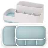 Khay Đựng Bàn Chải Mỹ Phẩm Nhà Tắm Joseph Joseph 70504 EasyStore Trắng Xanh