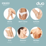 Máy triệt lông cá nhân công nghệ kép IPL&AFT, cảm biến màu da HoMedics DUO LUX IPL-HH390