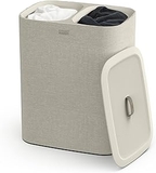Thùng Đựng Đồ Giặt 2 Ngăn Có Quai Xách Joseph Joseph 50020 Tota 90L Màu Kem