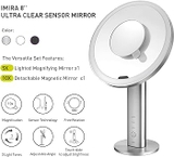 Gương cảm biến thông minh EKO EK5288WH-5X-E iMira Ultra clear (Màu trắng ngọc trai)